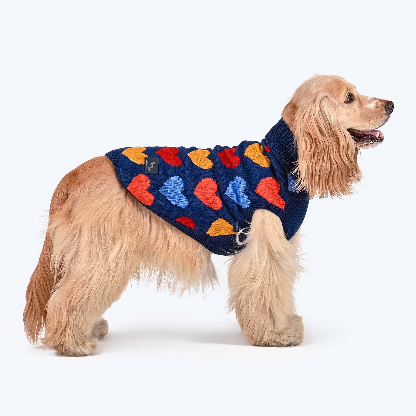 HUFT Snowy Sweethearts Sweater For Dog - Multicolour - Heads Up For Tails