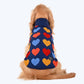 HUFT Snowy Sweethearts Sweater For Dog - Multicolour - Heads Up For Tails