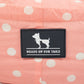 HUFT Polka Paws Adjustable Donut Bed For Dog & Cat - Peach - Heads Up For Tails