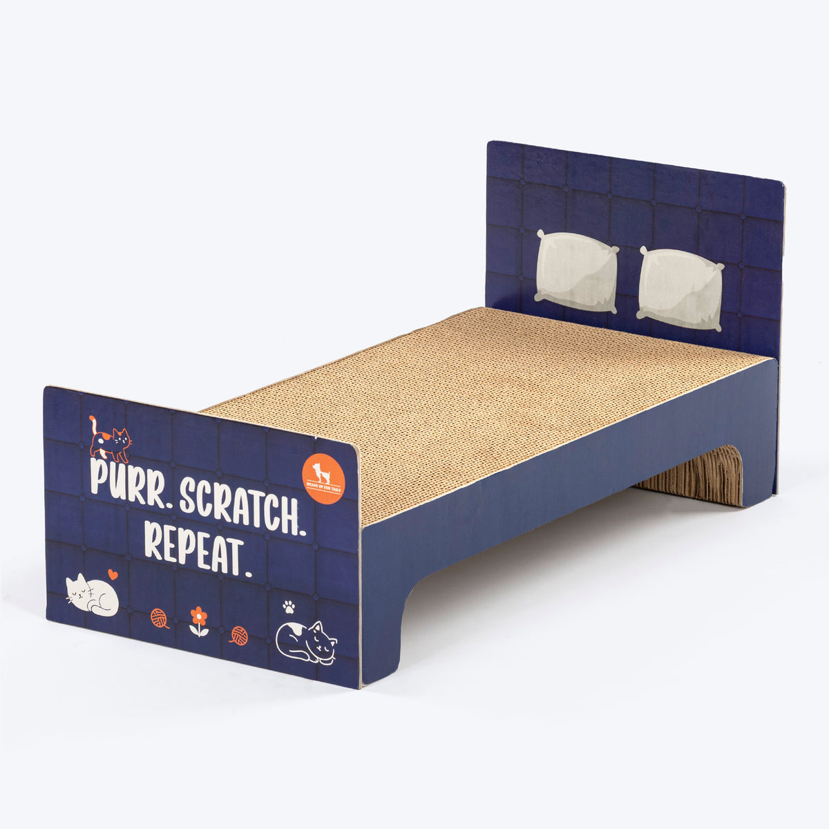 HUFT Kitty Bed Scratcher For Cat - Multicolor