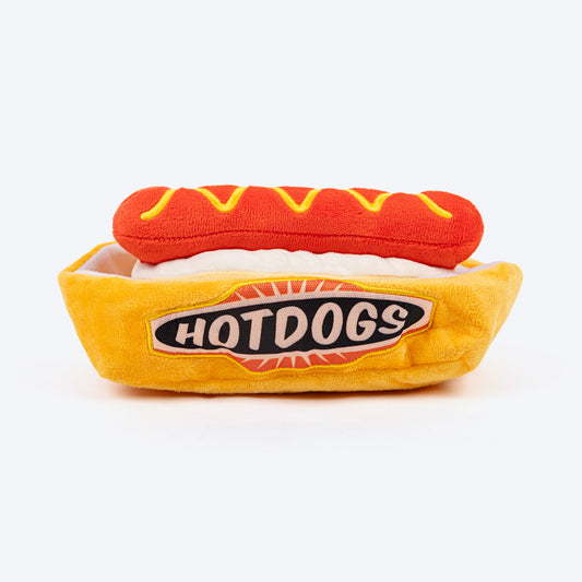 HUFT Hot Dog Plush Toy For Dog - Multicolor