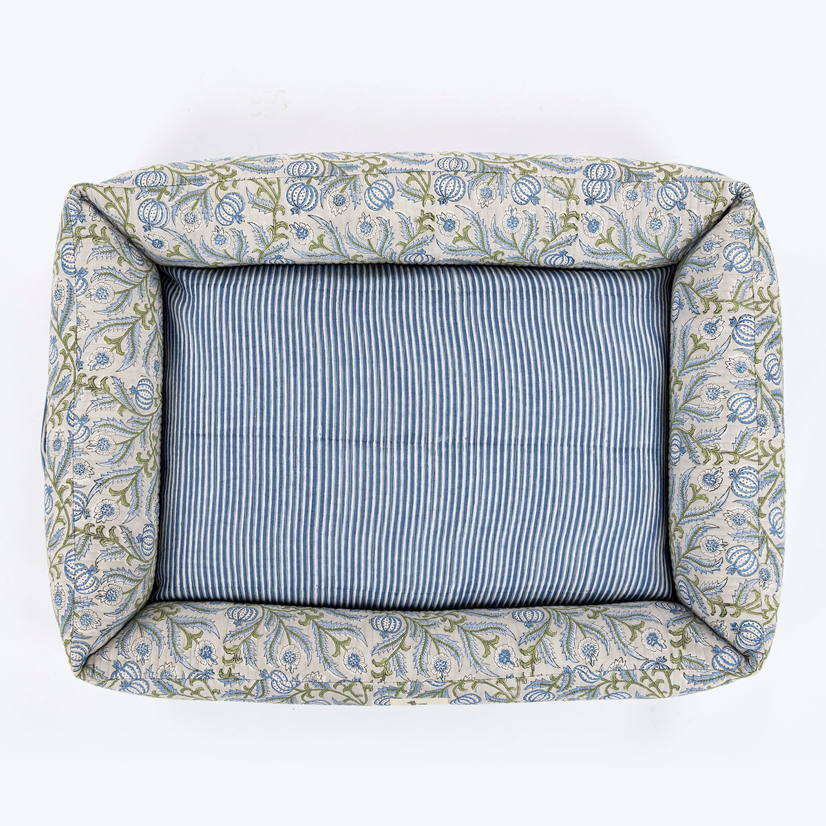 HUFT Jaipuri Baagh Lounger Dog Bed - Indigo