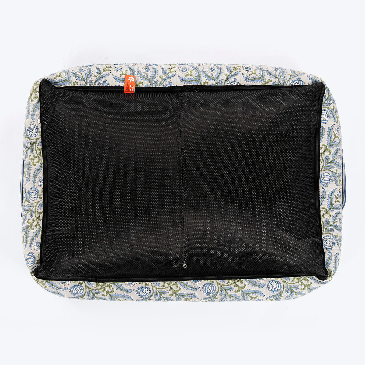 HUFT Jaipuri Baagh Lounger Dog Bed - Indigo
