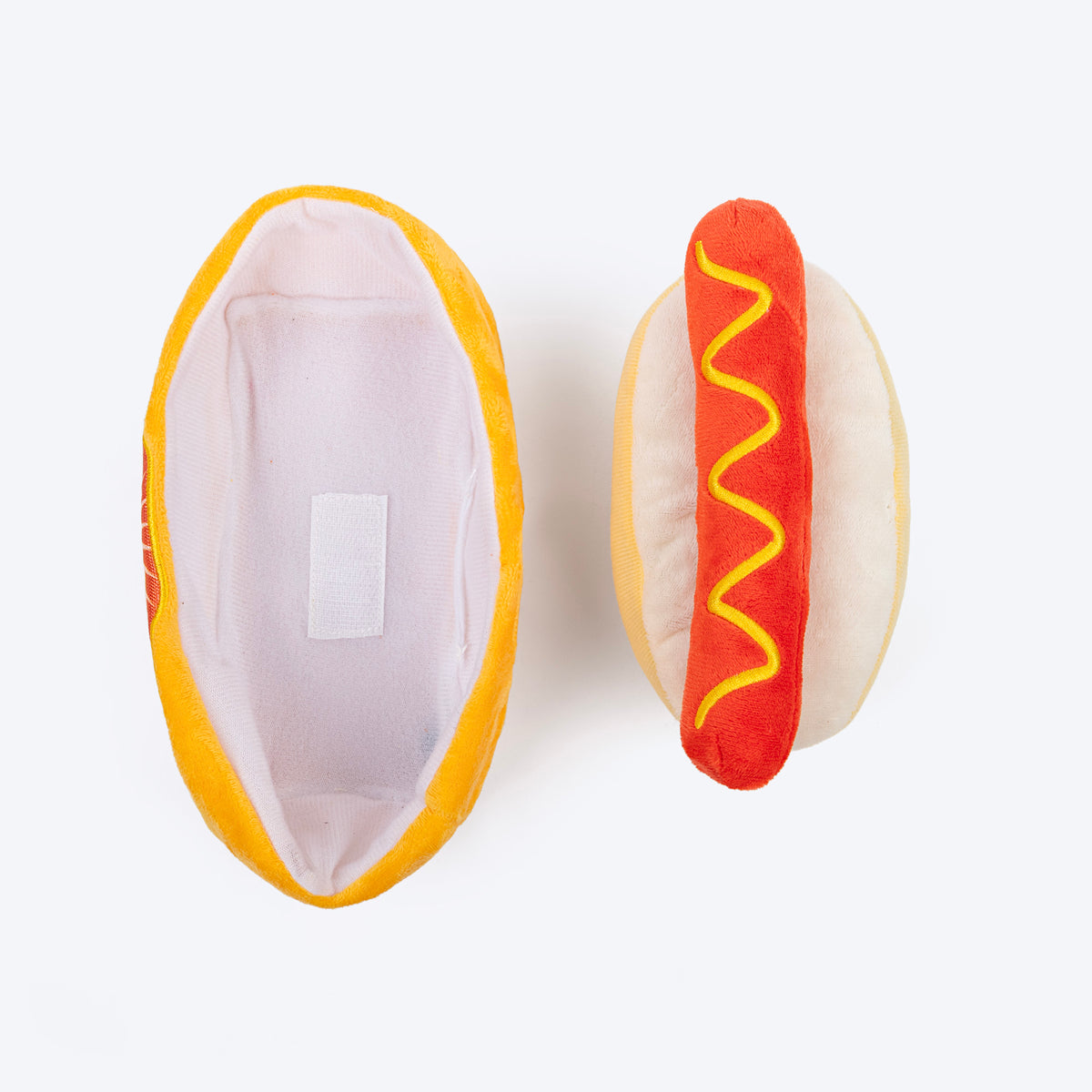 HUFT Hot Dog Plush Toy For Dog - Multicolor