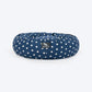 HUFT Polka Paws Adjustable Donut Bed For Dog & Cat - Navy - Heads Up For Tails