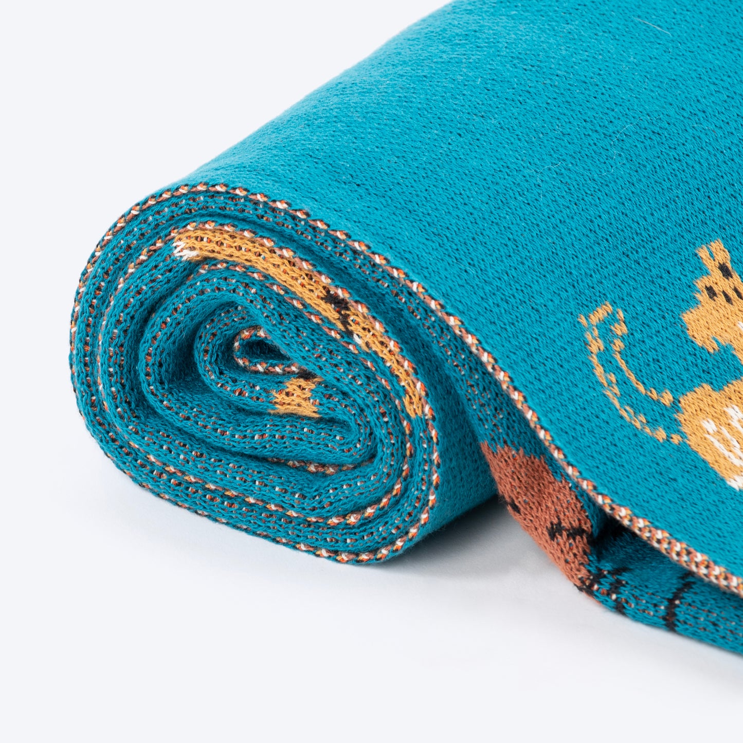 HUFT Doggie Doodles Blanket For Dog & Cat - Petrol Blue