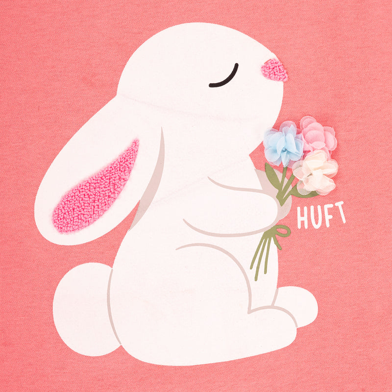 HUFT Fluffy Bunny Sweatshirt For Dog - Pink