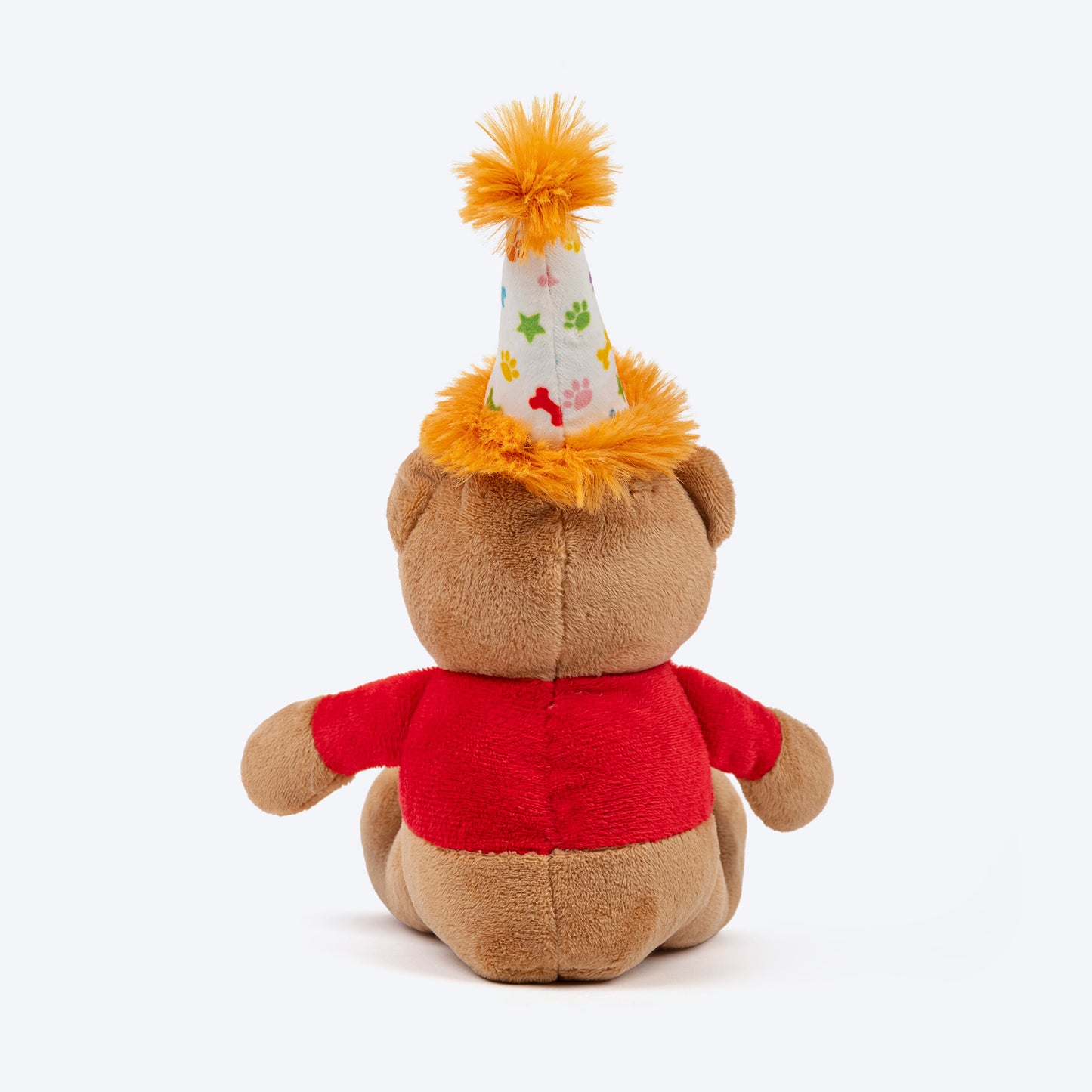 HUFT Barkday Bear Plush Toy For Dog - Multicolor