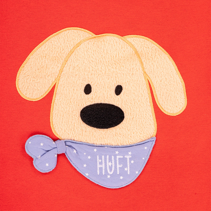 HUFT Bestie Snuggle Sweatshirt For Dog - Red