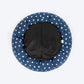 HUFT Polka Paws Adjustable Donut Bed For Dog & Cat - Navy - Heads Up For Tails