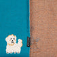 HUFT Doggie Doodles Blanket For Dog & Cat - Petrol Blue