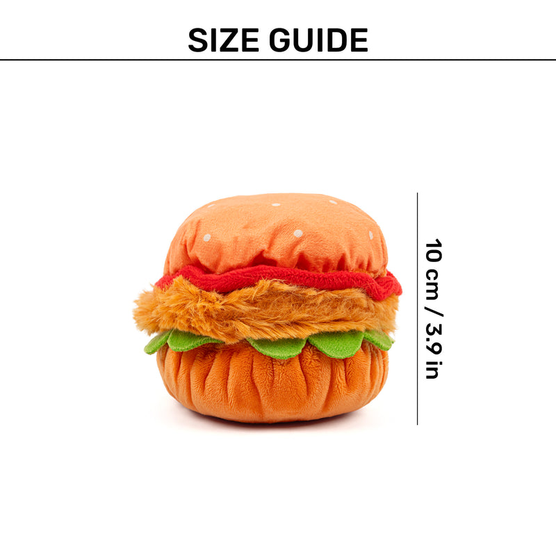 HUFT Bork-ger Plush Toy For Dog - Multicolor