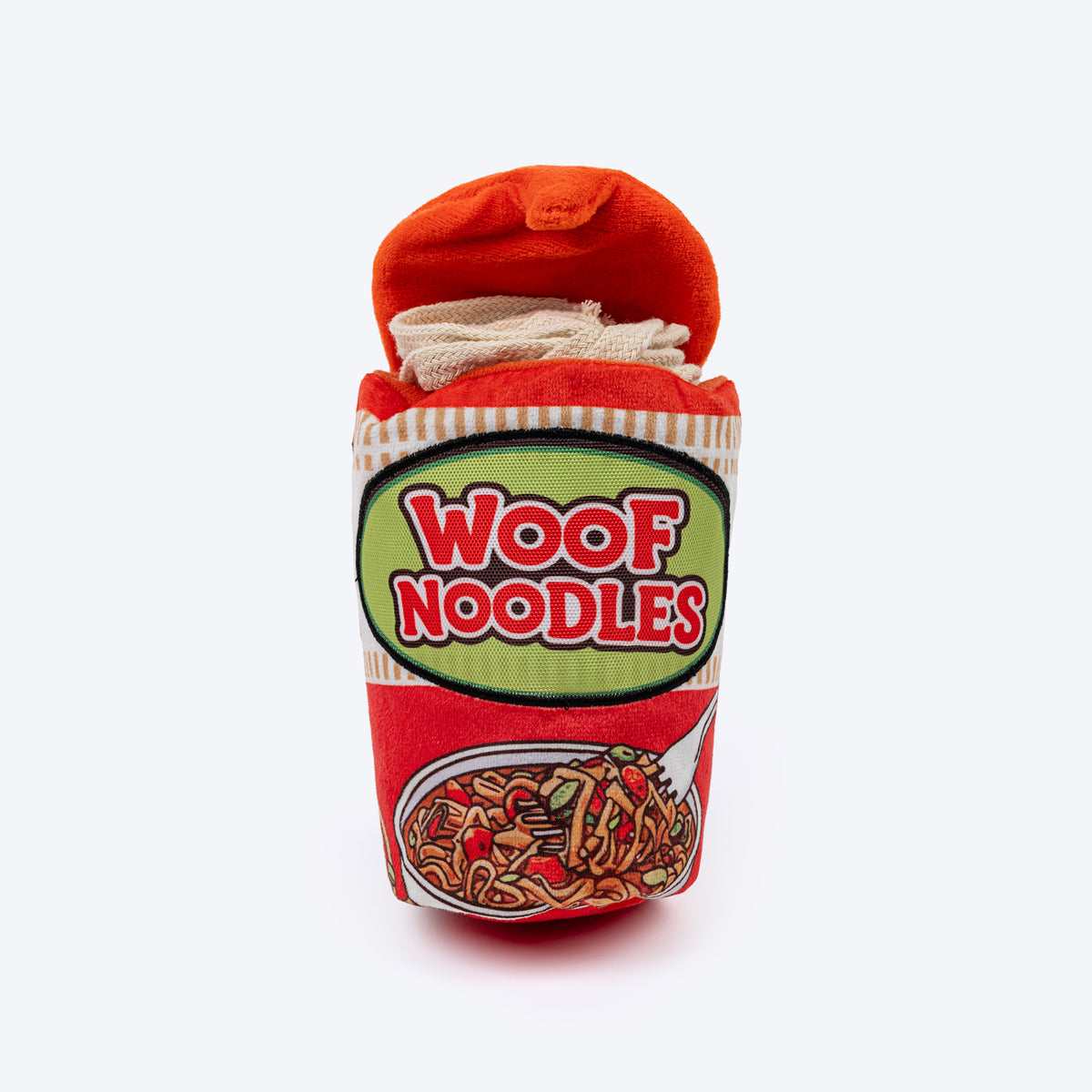 HUFT Woof Noodles Plush Toy For Dog - Multicolor, With Squeaker