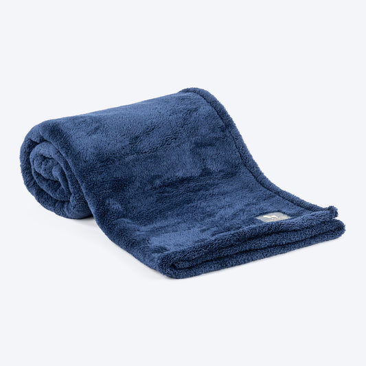 HUFT Furry Wrap Blanket For Dog & Cat - Navy_01