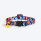 HUFT Meowvelous Cat Collar - Pink & Royal Blue - Heads Up For Tails