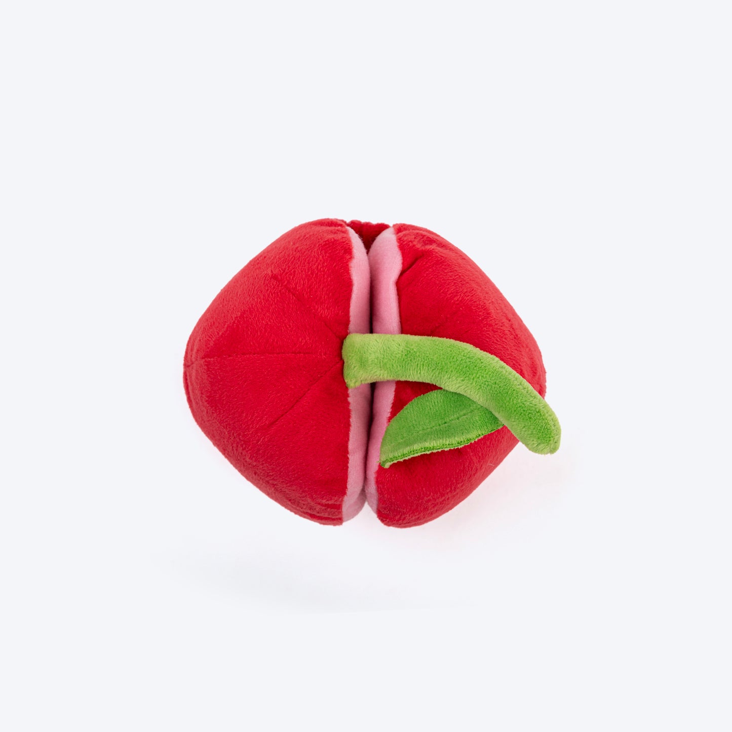 HUFT Cherrylicious Plush Toy With Ball For Dog - Red