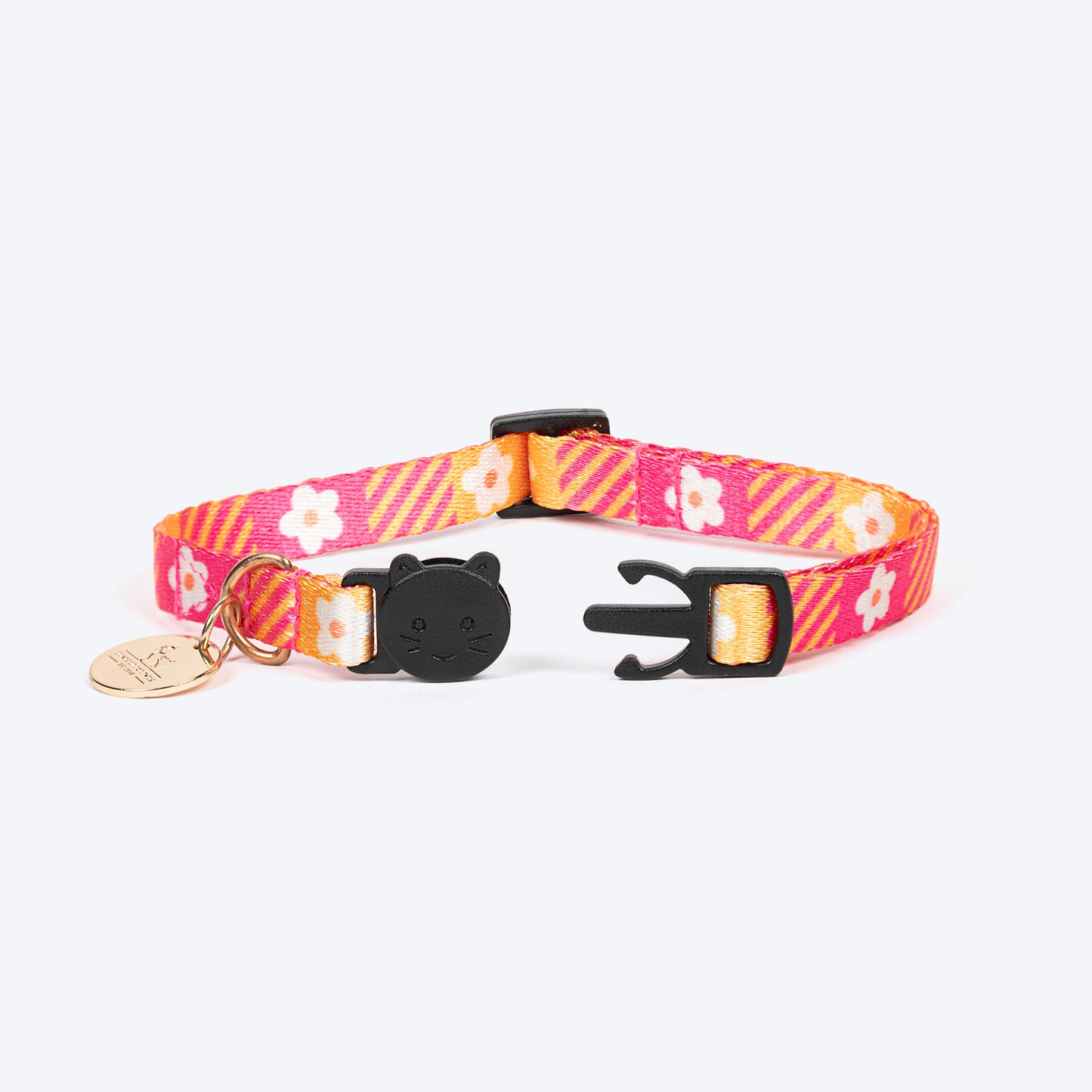 HUFT Meowvelous Cat Collar - Pink & Royal Blue - Heads Up For Tails