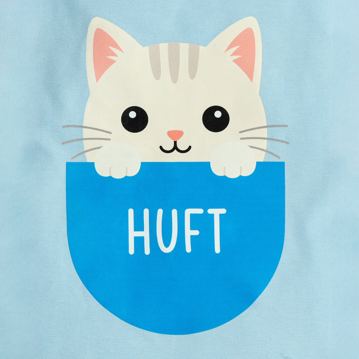 HUFT Peek -A- Meow T-Shirt For Cat - Blue