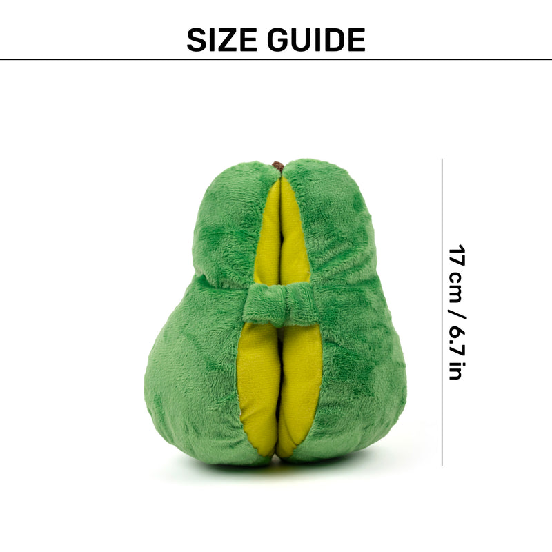 HUFT Avocadoggo Plush Toy With Ball For Dog - Green