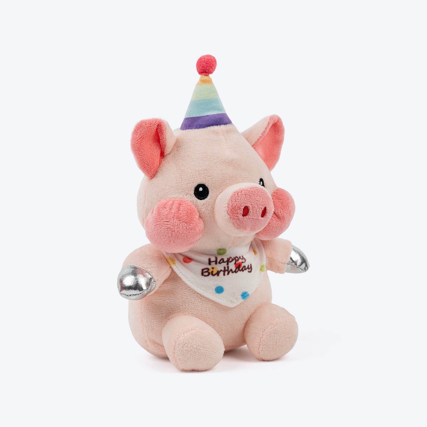 HUFT Barkday Piggy Plush Toy For Dog - Pink