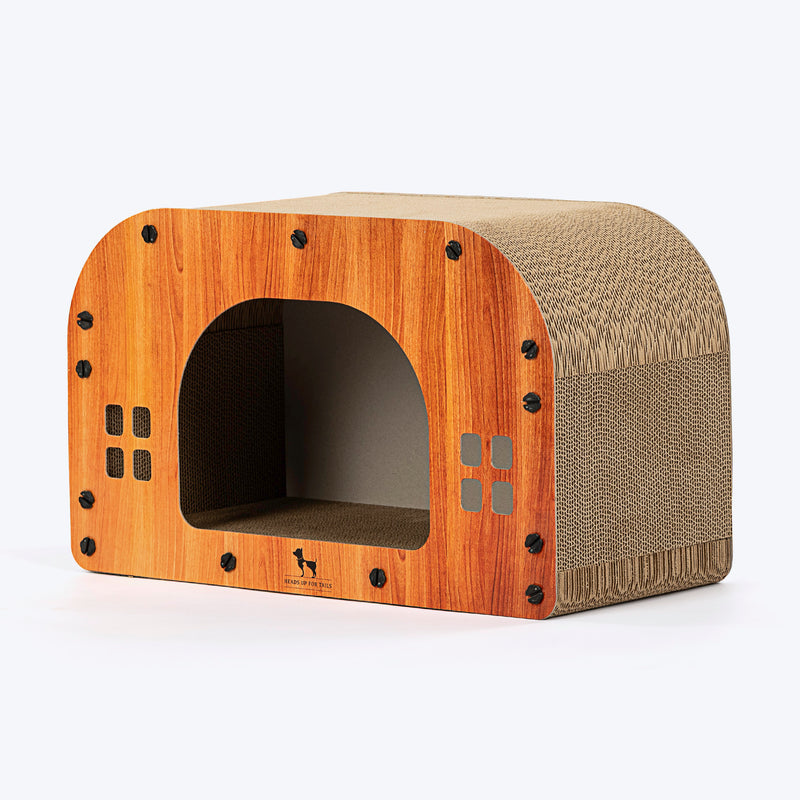 HUFT Whisker Haven Scratcher For Cat - Brown