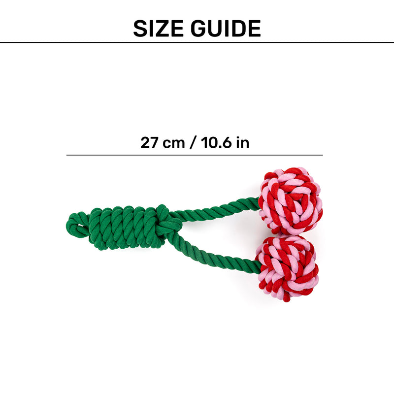 HUFT Cherrylicious Rope Toy For Dog - Multicolor