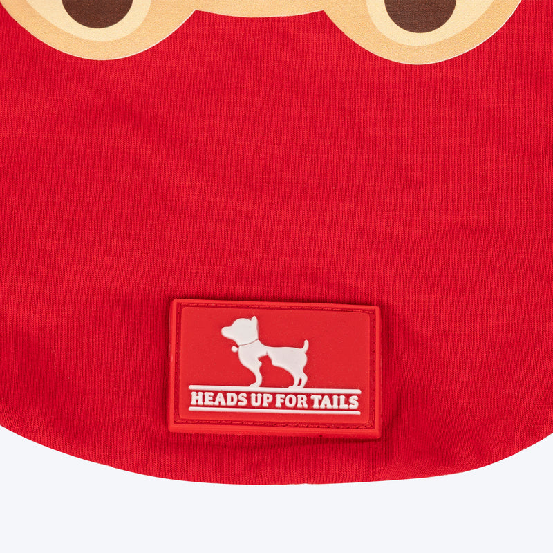 HUFT Bear Hug T-Shirt For Cat - Red