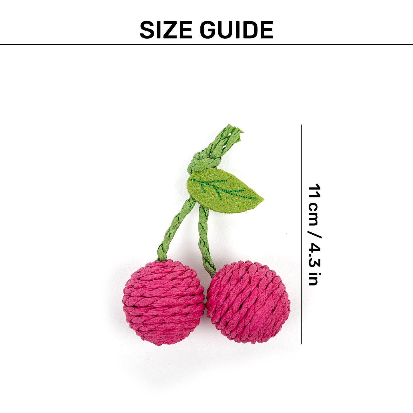 HUFT Cherrie Rattle Toy For Cat - Pink