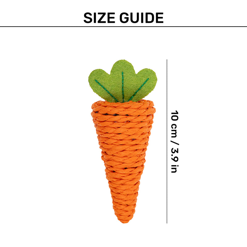 HUFT Carrotini Rattle Toy For Cat - Orange