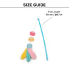 HUFT Macaron Wand Toy With Catnip For Cat - Multicolor
