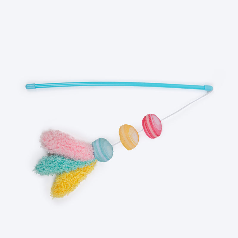 HUFT Macaron Wand Toy With Catnip For Cat - Multicolor