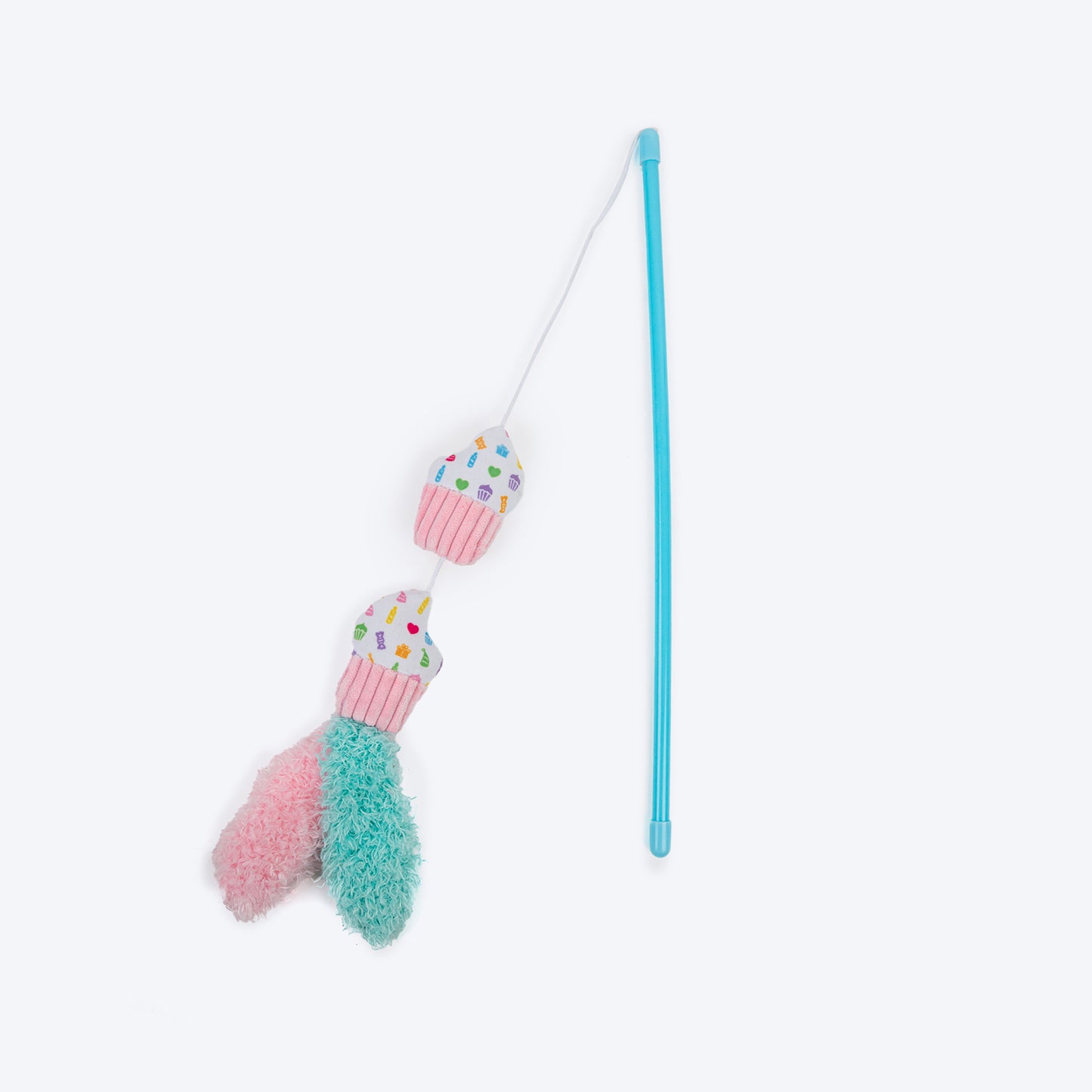 HUFT Cupcake Wand Toy With Catnip For Cat - Multicolor