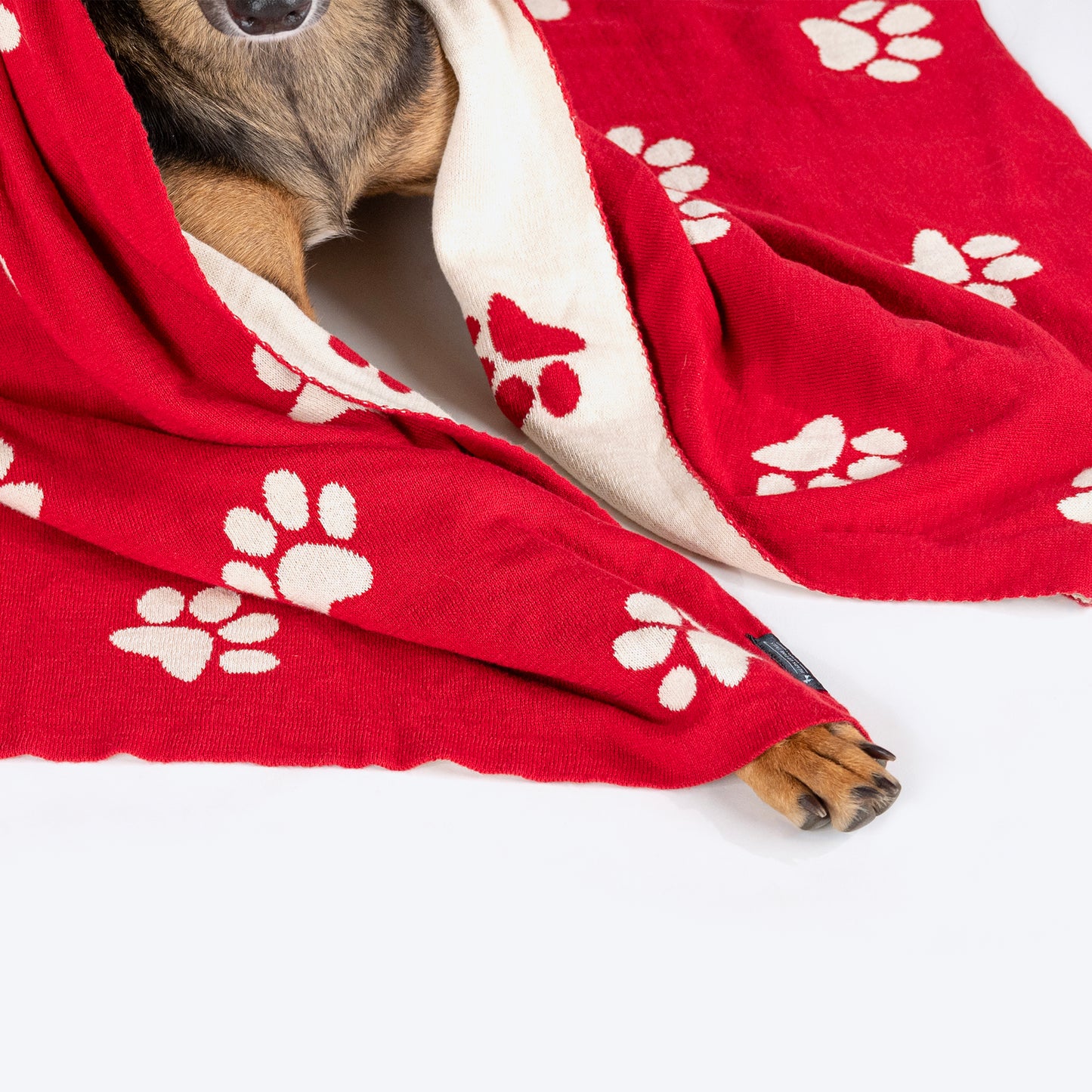 HUFT Paws & Cuddles Blanket For Dog & Cat - Red