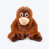 HUFT Mr. Munch Squeaky Plush Dog Toy - Brown