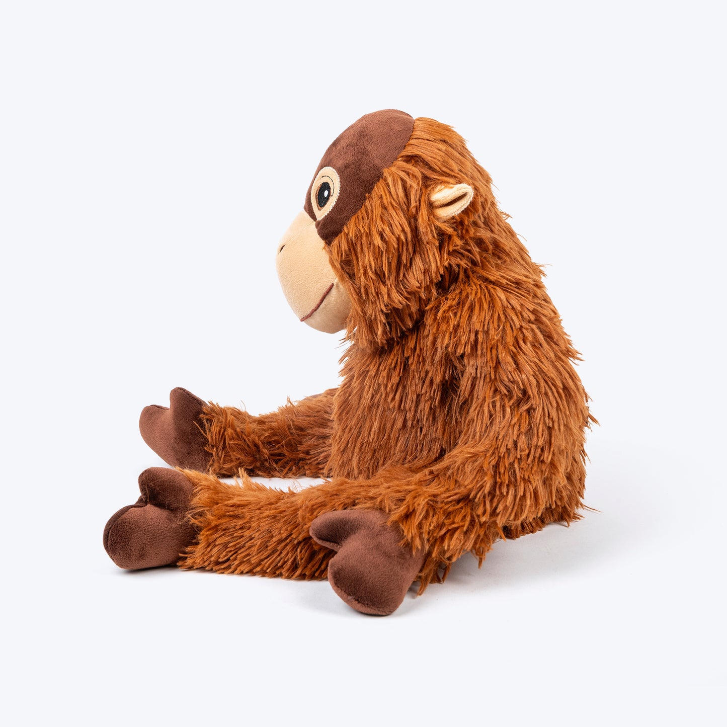HUFT Mr. Munch Squeaky Plush Dog Toy - Brown