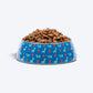 HUFT X Pinklay Jungle Joyride Printed Melamine Bowl With Steel Insert For Dog - Blue & Orange - Heads Up For Tails
