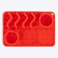 HUFT Paws & Play Puzzle Lick Mat For Dog & Cat - Red