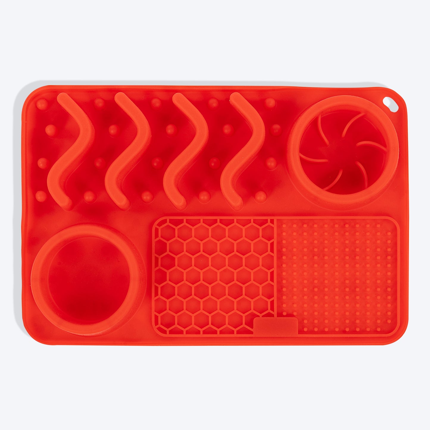 HUFT Paws & Play Puzzle Lick Mat For Dog & Cat - Red