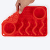 HUFT Paws & Play Puzzle Lick Mat For Dog & Cat - Red - Heads Up For Tails