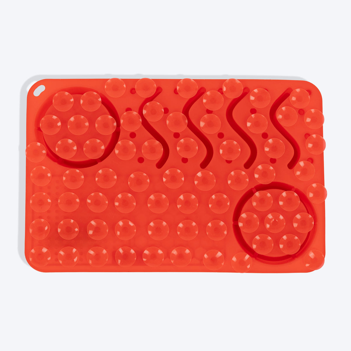 HUFT Paws & Play Puzzle Lick Mat For Dog & Cat - Red - Heads Up For Tails