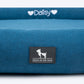 HUFT Personalised Orthopedic Lounger Dog Bed - Blue - Heads Up For Tails