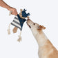 HUFT Jean Deer With Rope Plush Toy For Dog - Navy Blue - Heads Up For Tails