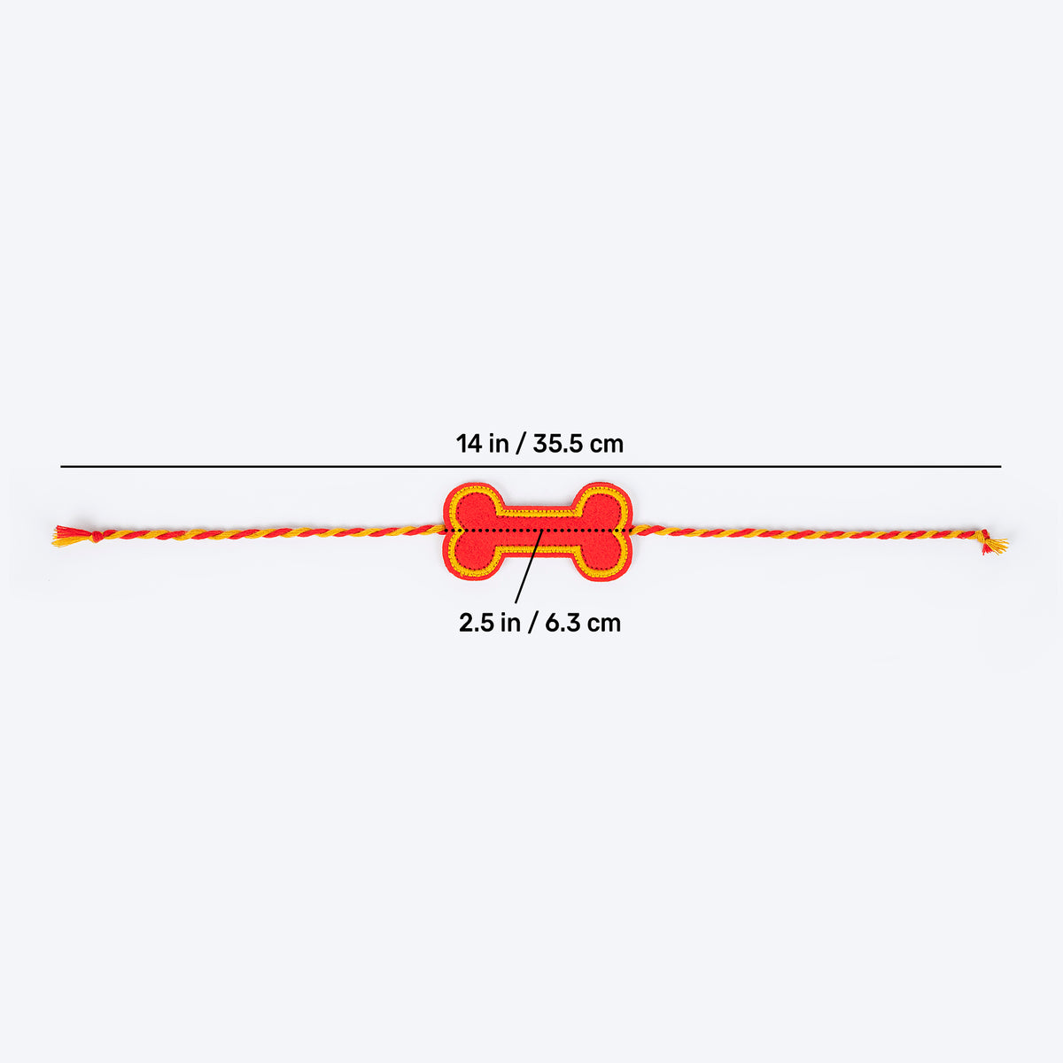 HUFT Forever Love Dog Rakhi - Orange - Heads Up For Tails