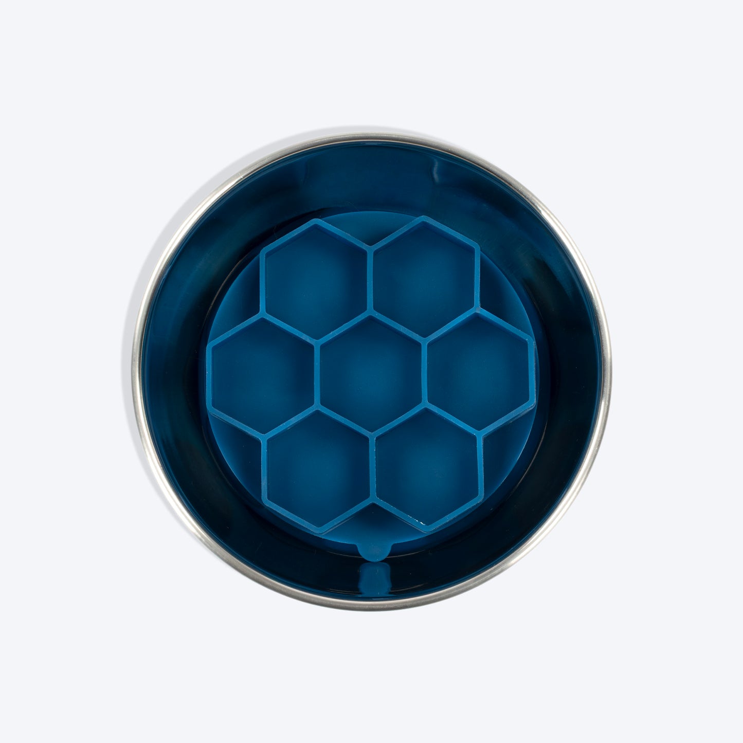 HUFT Honeycomb Stick To Bowl Lick Mat For Dog & Cat - Blue