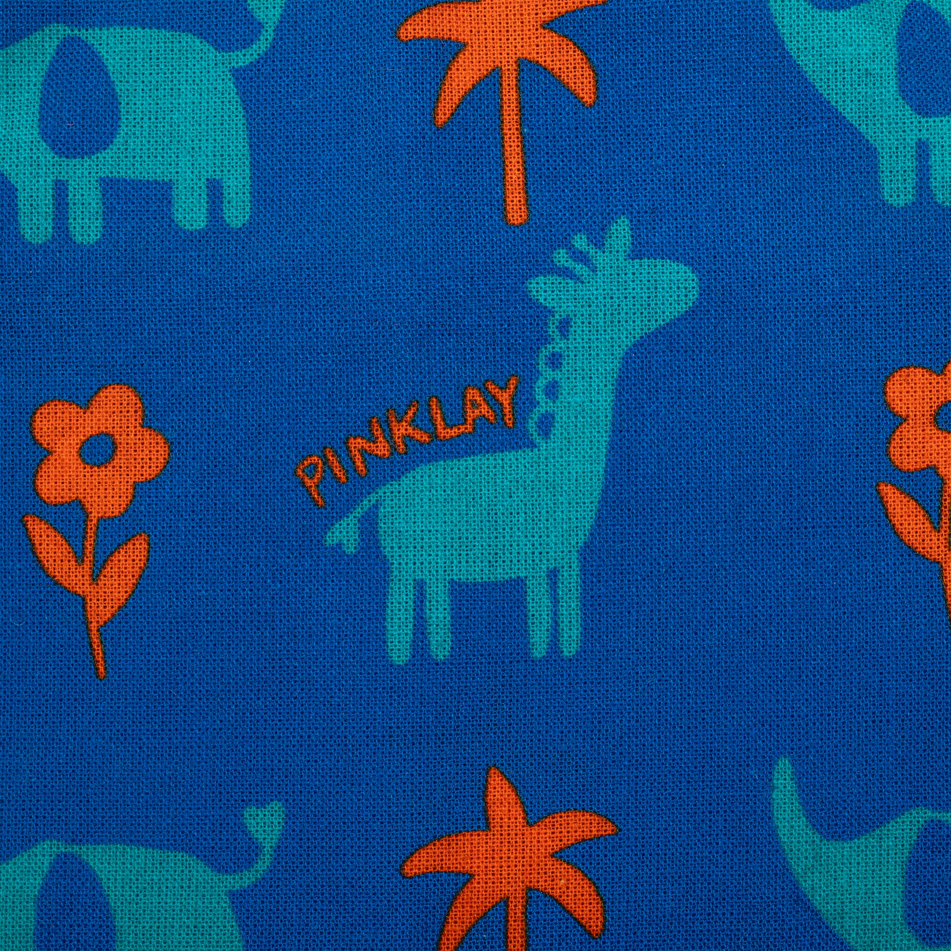 HUFT X Pinklay Strut In Stripes Knot Bandana For Dog - Blue & Orange - Heads Up For Tails