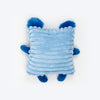 TLC Cubbie Squeaky Plush Toy For Puppies & Small Dogs - Blue - Heads Up For Tails