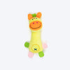 TLC Giggles Squeaky Plush Toy For Puppies & Small Dogs - Multicolor - Heads Up For Tails