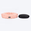 HUFT Polka Paws Adjustable Donut Bed For Dog & Cat - Peach - Heads Up For Tails