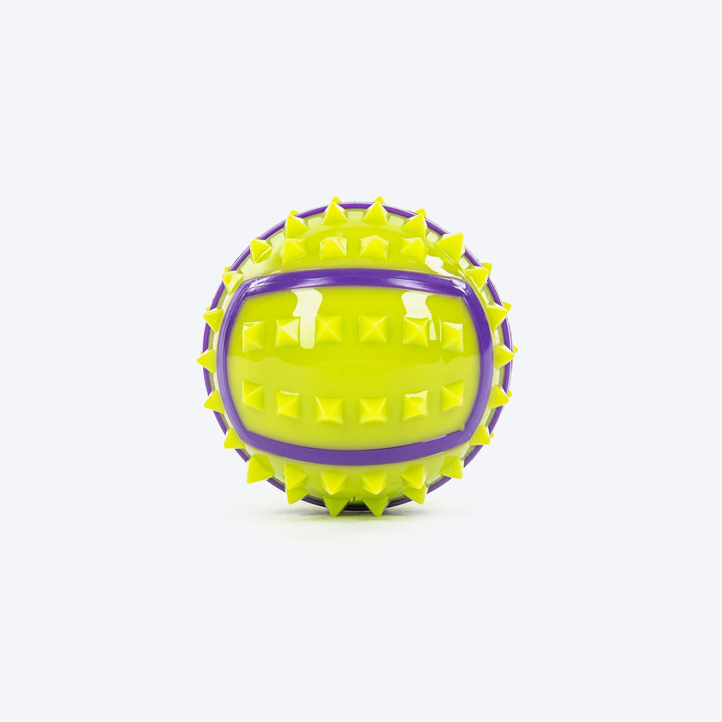 Dash Dog Spikies Squeaky Balls Toy For Dog - Green - Set Of 2