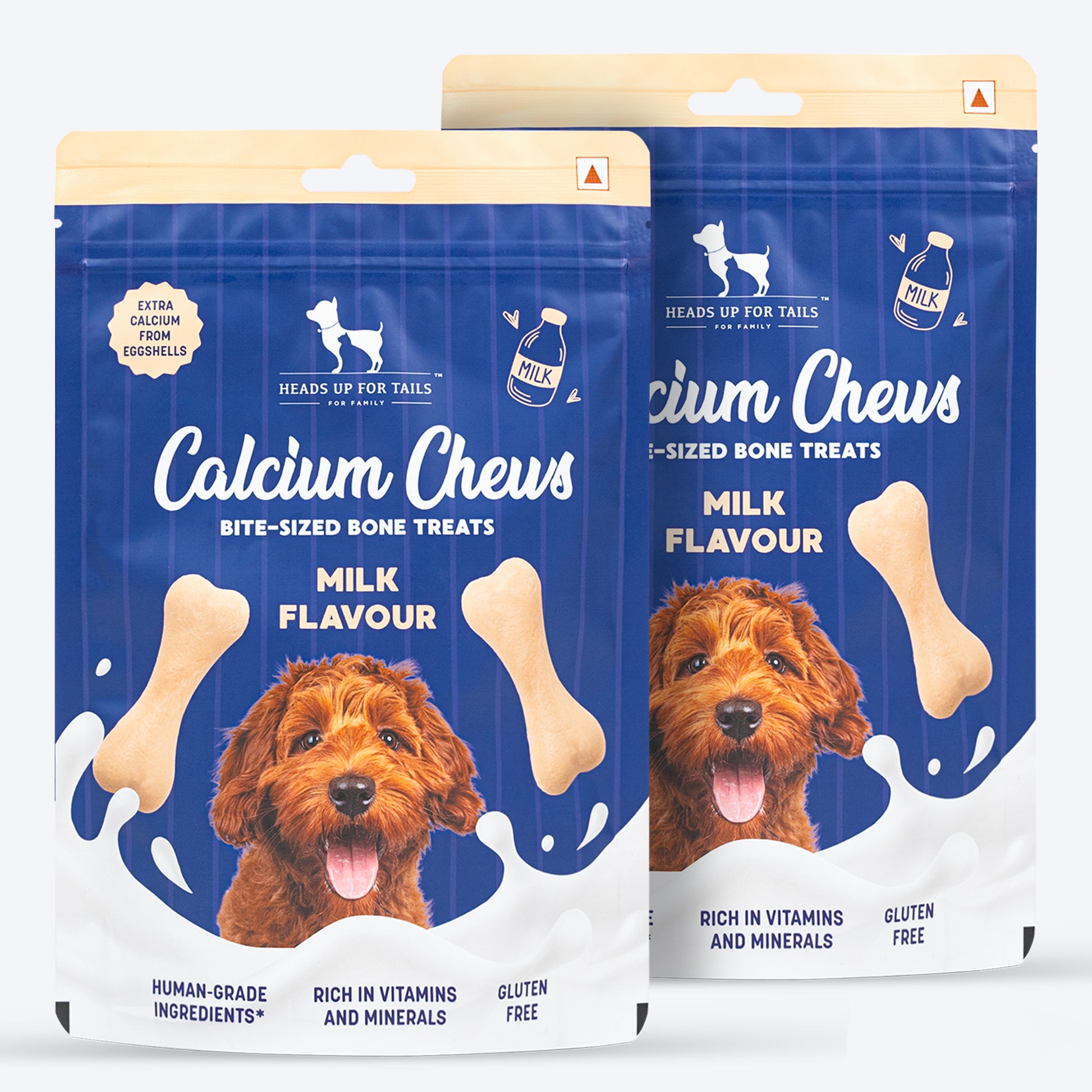 HUFT Calcium Chews Bite-Sized Bone Treats For Dog - Milk Flavour_07